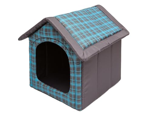 Sales Core Hundehöhle Hundehütte Hundebett Hundebox - R1: 32 x 38 x 38 cm -Grau mit blauen Karos - Indoor/Outdoor Katzenhütte Hundehaus Hundestrandkorb Hundekorb Sales Core Hundehöhle Hundehütte Hundebett Hundebox - R1: 32 x 38 x 38 cm -Grau mit blauen Karos - Indoor/Outdoor Katzenhütte Hundehaus Hundestrandkorb Hundekorb von Sales Core