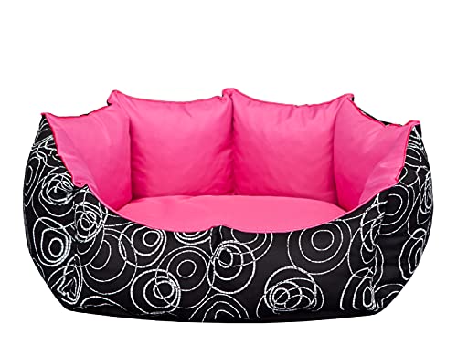Solides achteckiges Bett, EIN einzigartiges Bett zum Ausruhen eines Hundes, EIN leicht zu reinigendes Katzenbett, EIN stilvolles Sofa für Tiere, EIN ovales Bett mit hohen Seiten. von Sales Core