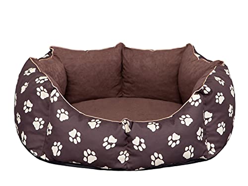 Solides achteckiges Bett, EIN einzigartiges Bett zum Ausruhen eines Hundes, EIN leicht zu reinigendes Katzenbett, EIN stilvolles Sofa für Tiere, EIN ovales Bett mit hohen Seiten. von Sales Core