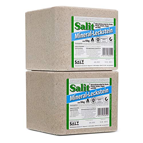 Mineralleckstein - Salzleckstein Salz Natrium 2 x 10kg Block Mineralleckstein - Salzleckstein Salz Natrium 2 x 10kg Block von Salit