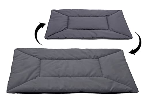 Salla Hundebett, Doppelseitige Hundematte, Velours, Waschbares Hundebett, wasserdichte und Kratzfeste Liegematte für Hunde, Haustierbett, Pflegeleicht & Schmutzabweisend, Graphit, 75 x 55 cm Salla Hundebett, Doppelseitige Hundematte, Velours, Waschbares Hundebett, wasserdichte und Kratzfeste Liegematte für Hunde, Haustierbett, Pflegeleicht & Schmutzabweisend, Graphit, 75 x 55 cm von Salla