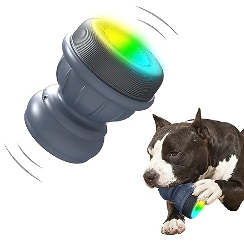 Salodal Interaktives Hundespielzeug Gummi Kauspielzeug, Auto Moving Dog Toy für mittelgroße Hunde, bewegungsaktiviert/USB wiederaufladbar von Salodal