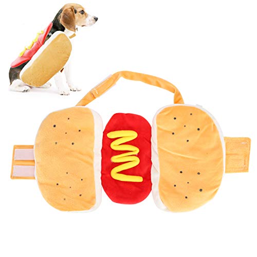 Hot-Dog-Kostüm für Hunde, Hundekleidung, Hunde-Halloween-Kostüm, Essen, Hot-Dog-Outfits, Cosplay, Baumwolle, Gelb, Halloween-Haustierkleidung für Kleine, Mittelgroße und Große Hot-Dog-Kostüm für Hunde, Hundekleidung, Hunde-Halloween-Kostüm, Essen, Hot-Dog-Outfits, Cosplay, Baumwolle, Gelb, Halloween-Haustierkleidung für Kleine, Mittelgroße und Große von Saluaqui