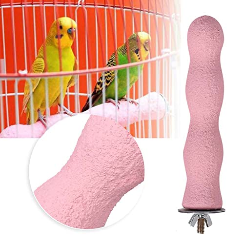 Multifunktionale Papageienspielzeugklaue und Schnabelschleifstation für Käfigzubehör - Kleiner Hölzerner Vogelständer mit Farbenfrohen Design für Geistige Stimulation und Multifunktionale Papageienspielzeugklaue und Schnabelschleifstation für Käfigzubehör - Kleiner Hölzerner Vogelständer mit Farbenfrohen Design für Geistige Stimulation und von Saluaqui