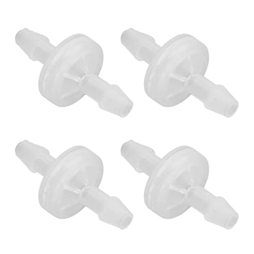 Saluaqui 12 PCs Aquarium -Prüfventil mit Starker Drucklagerkapazität, 4 Mm Ozonbeständiges Einweg -Luftventil, PP Scheckventil für Fischtank und Chemieindustrie (5,1 mm) von Saluaqui