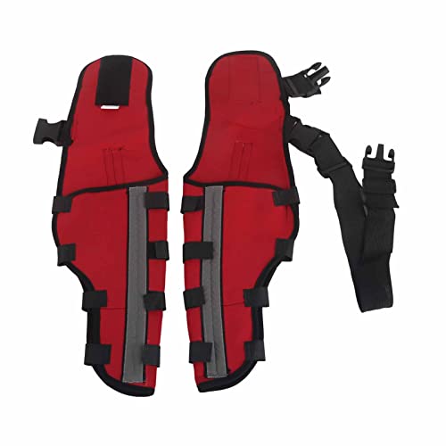 Saluaqui Dogbein -Klammer -Stütze mit Reflektierenden Streifen | Neopren Stoßdämpfer Pet Knie Pads für die Gelenkstabilität | Sicherer Hundebeinschutz für die Erholung von Verletzungen Xs (L) von Saluaqui