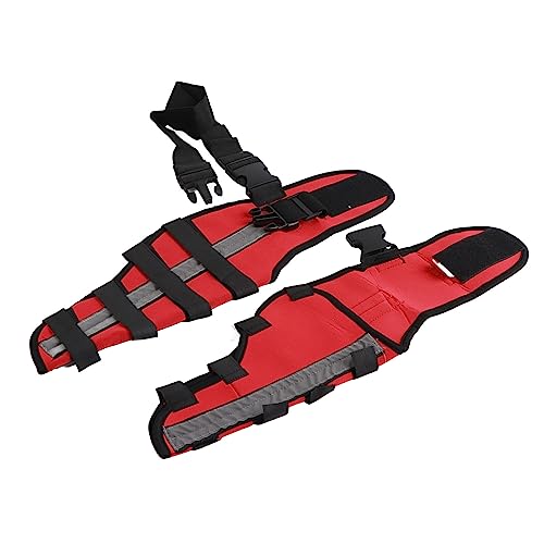 Saluaqui Dogbein -Klammer -Stütze mit Reflektierenden Streifen | Neopren Stoßdämpfer Pet Knie Pads für die Gelenkstabilität | Sicherer Hundebeinschutz für die Erholung von Verletzungen Xs (M) von Saluaqui