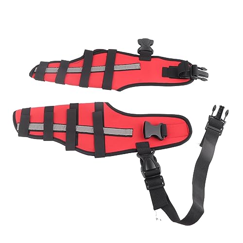 Saluaqui Dogbein -Klammer -Stütze mit Reflektierenden Streifen | Neopren Stoßdämpfer Pet Knie Pads für die Gelenkstabilität | Sicherer Hundebeinschutz für die Erholung von Verletzungen Xs (S) von Saluaqui