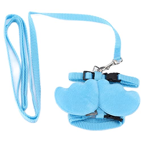 Saluaqui Einstellbarer Entengurt Leinen -Set mit Nylon -Gurtband | Blau Kleiner Größe Haustiertraktionseil für Gehen Im Freien | Geflügelversorgungen für Entenhähnchengans (M) von Saluaqui