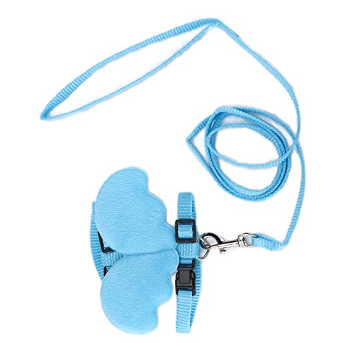 Saluaqui Einstellbarer Entengurt Leinen -Set mit Nylon -Gurtband | Blau Kleiner Größe Haustiertraktionseil für Gehen Im Freien | Geflügelversorgungen für Entenhähnchengans (S) von Saluaqui