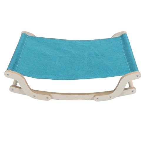 Saluaqui Erhöhte Katzenhängematte mit Atmungsaktivem Leinenstoff und Waschbarem, Leicht Assembles Design-Holzkatze-Schwungbett für den Innengebrauch, 21.46 X 6,14,29 Zoll, Blaues und Lauter Finish Saluaqui Erhöhte Katzenhängematte mit Atmungsaktivem Leinenstoff und Waschbarem, Leicht Assembles Design-Holzkatze-Schwungbett für den Innengebrauch, 21.46 X 6,14,29 Zoll, Blaues und Lauter Finish von Saluaqui