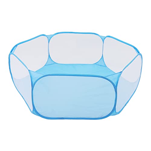 Saluaqui Faltbare Interaktive Kleine Tiere Zelt -Spielstall - Tragbares Atmungsaktives Haustierkäfigzelt für Einfachen Zugang, Schwarz (Blue) von Saluaqui