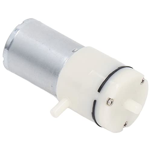 Saluaqui Mikroluftdruckpumpe mit Haltbarer DC -Membran -Vakuumtechnologie und 90 Grad Luftanschlüssen in Weißem, Kompaktem 6V Design für Vielseitige Anwendungen (DC6V) von Saluaqui