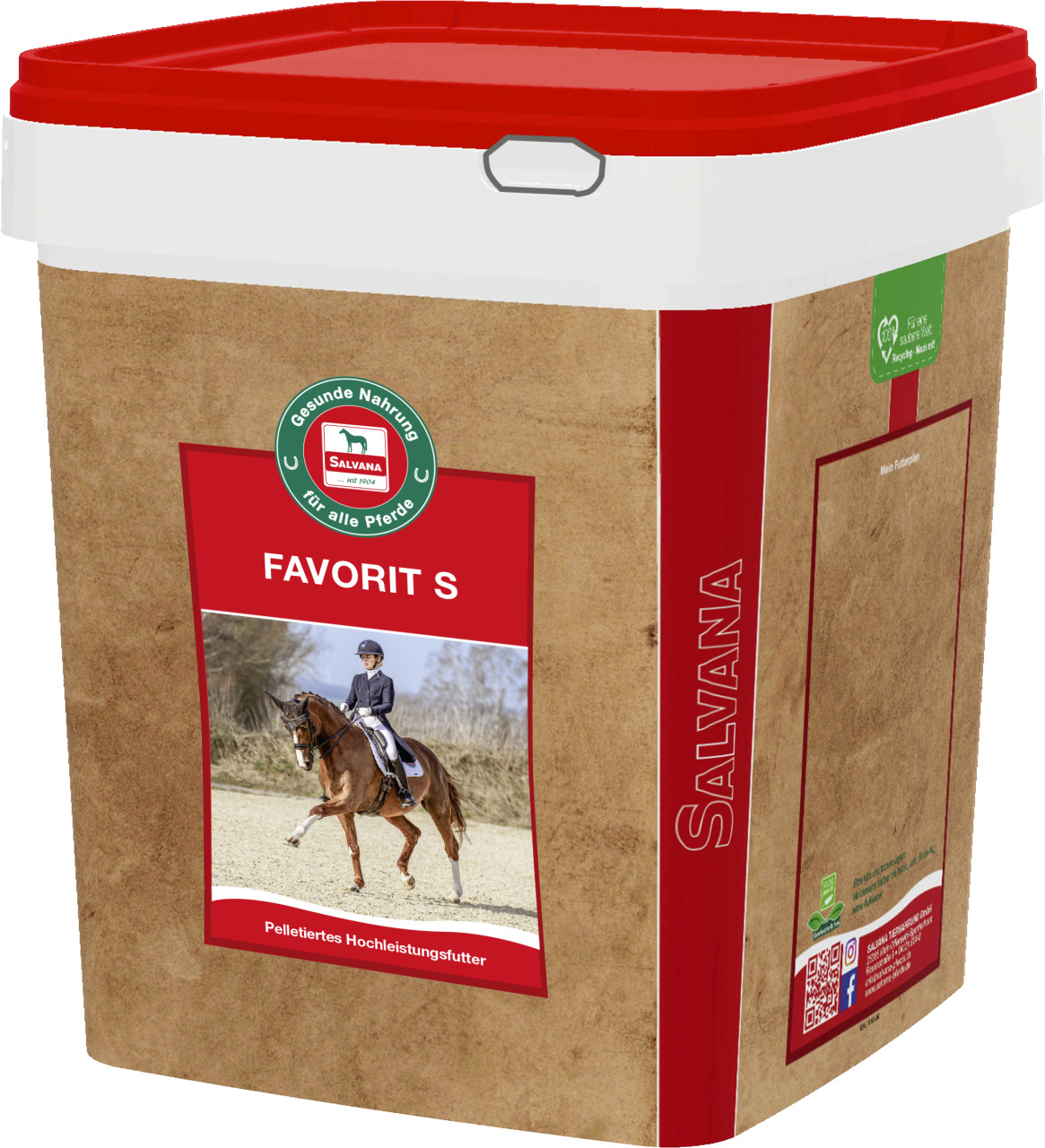 Salvana Favorit S 7kg Für Pferde bei hoher körperlicher Anstrengung Salvana Favorit S 7kg Für Pferde bei hoher körperlicher Anstrengung von Salvana