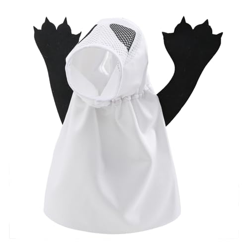 Geisterkatzenkostüm, Geisterkostüm für Katzen,Haustier-Halloween-Kostüm - Einzigartiges Halloween-Geisterhundekostüm, kreative Geisterkostüme für Hunde und Katzen Geisterkatzenkostüm, Geisterkostüm für Katzen,Haustier-Halloween-Kostüm - Einzigartiges Halloween-Geisterhundekostüm, kreative Geisterkostüme für Hunde und Katzen von Salyeeluly