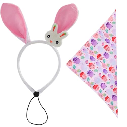 Hunde-Taschentuch-Lätzchen, Bandana-Schal für Ostern, atmungsaktiver Stoff, Haustier-Verkleidungswerkzeug für Welpen, kleine Hunde und mittelgroße Hunde Hunde-Taschentuch-Lätzchen, Bandana-Schal für Ostern, atmungsaktiver Stoff, Haustier-Verkleidungswerkzeug für Welpen, kleine Hunde und mittelgroße Hunde von Salyeeluly
