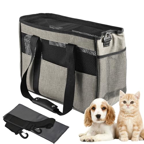 Katzen Transporttasche, Multifunktionstasche Für Tiere Outdoor Transport, Flexible Schultertrage Für Reisen Spaziergänge Picknicks Und Urlaub von Salyeeluly