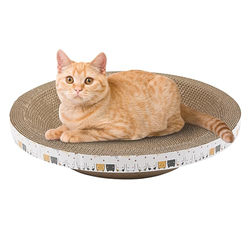Kratzpappe für Katzen | Ovales Katzenkratzbretter | 2-in-1-Kratzbett für Katzen | Lounge Kratzbrett Katzenkratzschale Schutz Von Möbeln Couch Kratzpappe Für Katzen Bett Kratzpappe für Katzen | Ovales Katzenkratzbretter | 2-in-1-Kratzbett für Katzen | Lounge Kratzbrett Katzenkratzschale Schutz Von Möbeln Couch Kratzpappe Für Katzen Bett von Salyeeluly