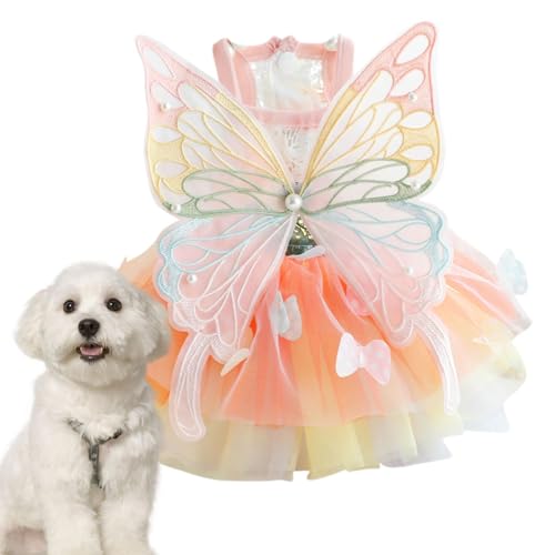 Salyeeluly Haustierkleid für kleine Hunde, Haustierprinzessinkleid | Regenbogen-Haustierkleid für Frühling und Sommer - Süßes Regenbogen-Sommer-Welpen-Hundekleid, wunderschöne Frühlings- und Salyeeluly Haustierkleid für kleine Hunde, Haustierprinzessinkleid | Regenbogen-Haustierkleid für Frühling und Sommer - Süßes Regenbogen-Sommer-Welpen-Hundekleid, wunderschöne Frühlings- und von Salyeeluly