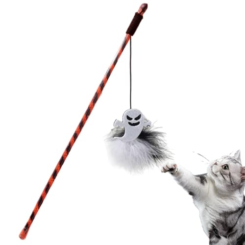 Salyeeluly Kätzchen-Spielstock-Spielzeug, lustiger Feder-Spielstock, interaktiver Trainingsstab für Katzen, Kätzchen, Haustiere, Outdoor Salyeeluly Kätzchen-Spielstock-Spielzeug, lustiger Feder-Spielstock, interaktiver Trainingsstab für Katzen, Kätzchen, Haustiere, Outdoor von Salyeeluly