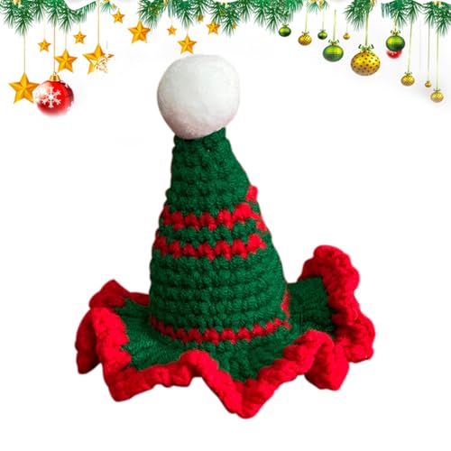 Salyeeluly Weihnachtsmützen für Katzen, niedliche Weihnachtsmütze, Hundekostüme mit hellen Farben, Welpenkostüm, weiche und gemütliche Katzenkopfbedeckung für Weihnachtsbäume, Feiertage Salyeeluly Weihnachtsmützen für Katzen, niedliche Weihnachtsmütze, Hundekostüme mit hellen Farben, Welpenkostüm, weiche und gemütliche Katzenkopfbedeckung für Weihnachtsbäume, Feiertage von Salyeeluly