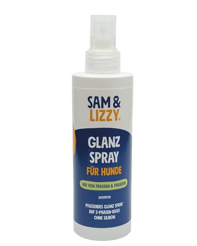 SAM & LIZZY Glanz Spray für Hunde I Fellspray für Hunde I Glänzendes, geschmeidiges Fell I Gegen Verfilzungen, für eine bessere Kämmbarkeit I Fellpflege Hund von Sam & Lizzy