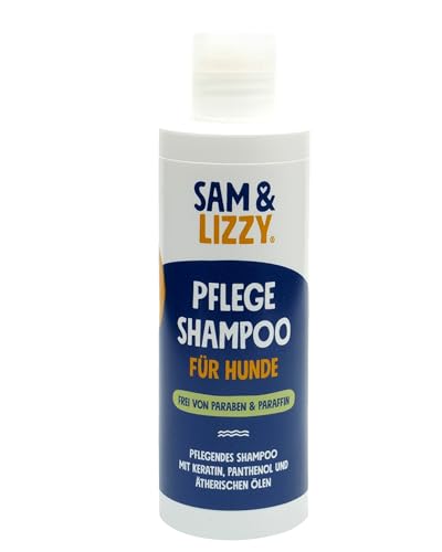SAM & LIZZY Pflege Shampoo für Hunde I Hundeshampoo gegen Geruch, Parasiten und verfilztes Fell I Sanfte Fellpflege Hund I Für glänzendes Hundehaar von Sam & Lizzy