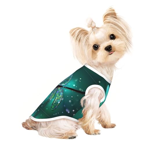 M Pet Atmungsaktives ärmelloses T-Shirt mit Galaxie-Tier-Motiv Libelle – kleine bis mittelgroße Katzen, Welpen, Yorkie, Dackel, Französische Bulldogge M Pet Atmungsaktives ärmelloses T-Shirt mit Galaxie-Tier-Motiv Libelle – kleine bis mittelgroße Katzen, Welpen, Yorkie, Dackel, Französische Bulldogge von SamLng