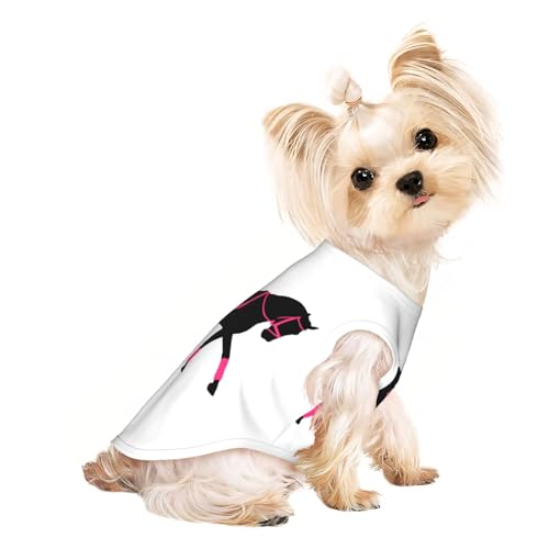 S Pet Atmungsaktives ärmelloses Dressurreiter-T-Shirt für kleine bis mittelgroße Katzen, Welpen, Yorkie, Dackel, Französische Bulldogge von SamLng