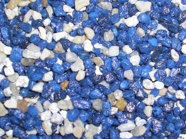Aquarienkies bunt Color blau-Mix 2-3 mm MultiColorKies Farbkies 25 kg von Sambrina