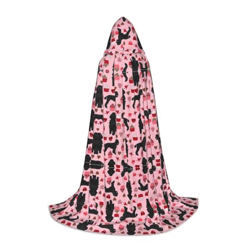 Samlng Kapuzenumhang mit Pudelmotiv, ideal für Jedi-, Zauberer- und Magier-Mottopartys, Maskeraden, Halloween, Ostern, Karneval von SamLng