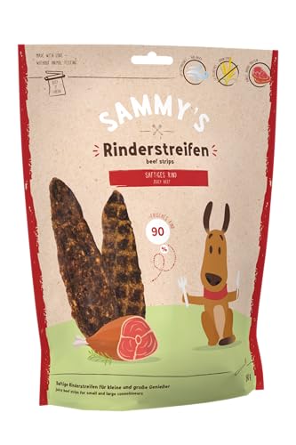 Sammy´s Rinderstreifen | Rindfleisch | Fleischiger Snack für Hunde | 6 x 190 g von Sammy's Hundesnacks