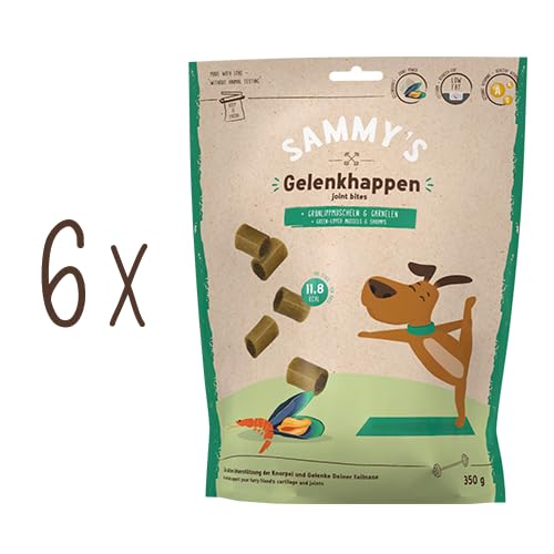 Sammy´s Gelenkhappen | Funktionssnack für Hunde | Zur aktiven Unterstützung der Knorpel und Gelenke | 6 x 350 g von bosch TIERNAHRUNG