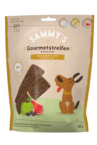 Sammy´s Gourmetstreifen | Hühnchen & Lamm | Fleischiger Snack für Hunde | 1 x 180 g von Sammy's Hundesnacks