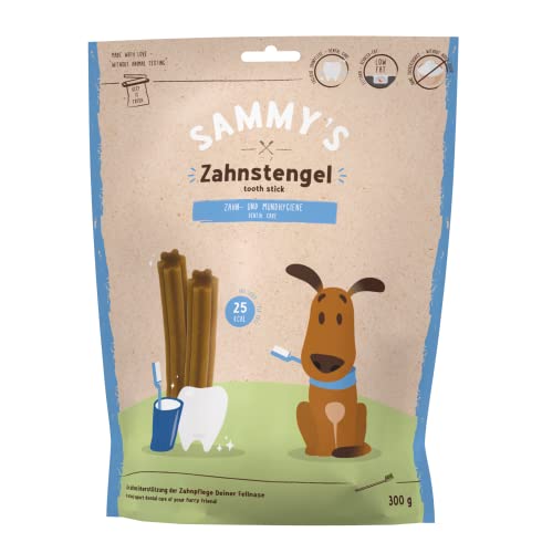 Sammy´s Zahnstengel | Kauriegel Snack für Hunde | Zur aktiven Unterstützung der Zahnpflege |6 x 300 g von Sammy's Hundesnacks