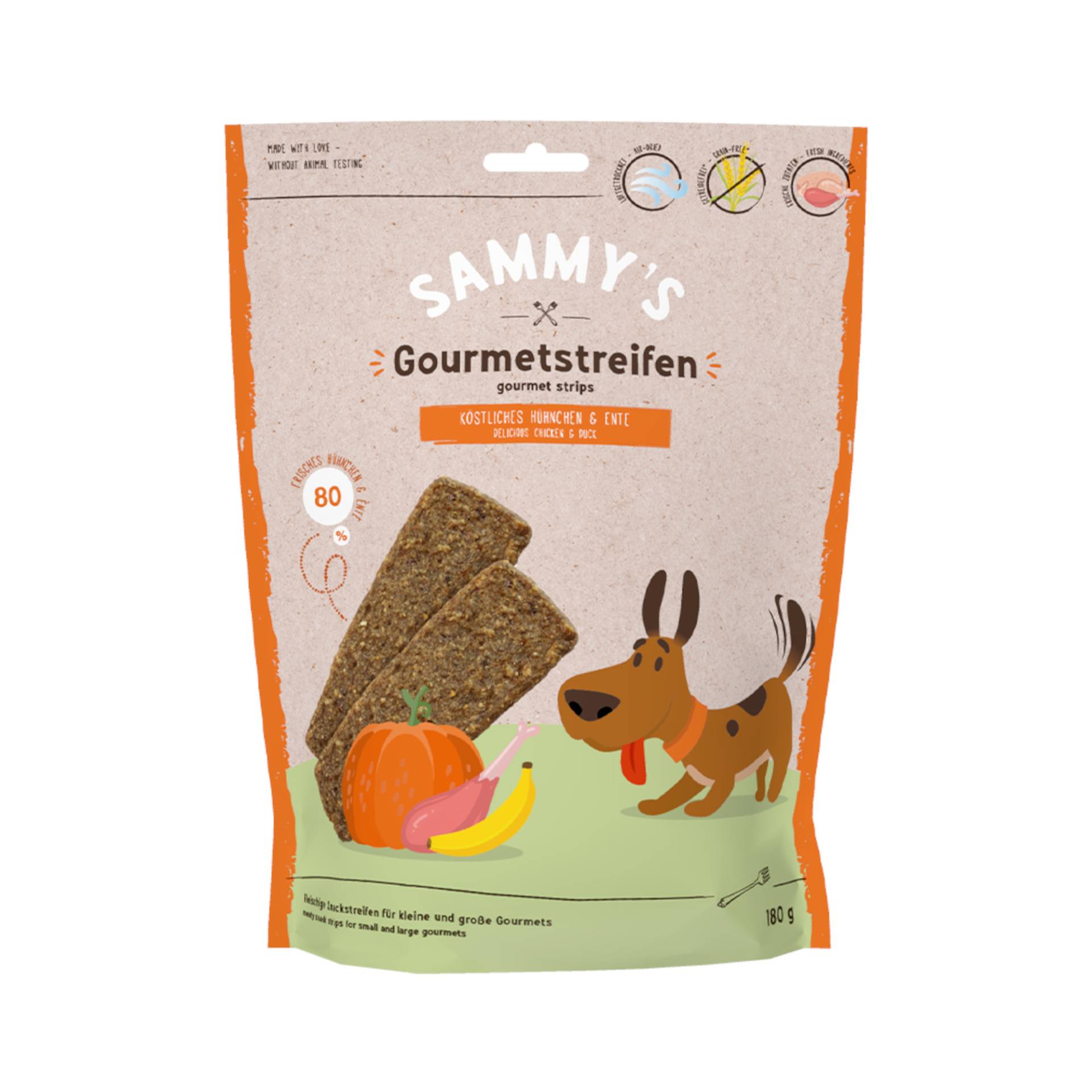 Sammy's Gourmetstreifen Hühnchen & Ente - 180 g von Sammy's