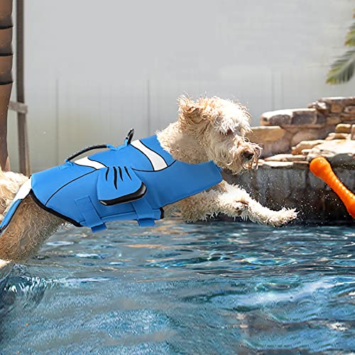 Hundeschwimmwesten zum Bootfahren, Hundeschwimmwesten mit verbessertem Auftrieb und Rettungsgriff für kleine, mittelgroße und große Hunde (Größe: XS (25 cm)) von Samnuerly