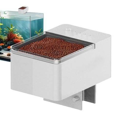 Automatischer Fischfutterautomat - Urlaubs-Futterspender Mit Präzisionsfunktion - Präzises Fütterungsgerät mit Dosierer für Trockenfutter & Granulat Automatischer Fischfutterautomat - Urlaubs-Futterspender Mit Präzisionsfunktion - Präzises Fütterungsgerät mit Dosierer für Trockenfutter & Granulat von Samuliy