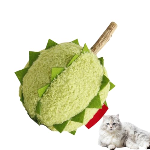 Catnip -Spielzeug, Katzenministerplüschspielzeug,Weiches niedliches Plüschspielzeug für Innenkatzen - Weich gefüllte Simulationsfrucht für Haustiere Kätzchen erregen ruhige Zähneputzung von Samuliy