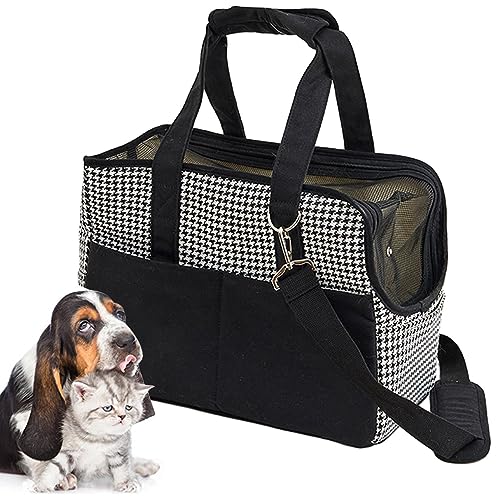 Haustier-Schulter-Tragetasche – Baumwoll-Leinen, tragbare Haustier-Reise-Tragetasche für Katze, atmungsaktiv, Handheld, Schultertasche mit Reißverschluss Samuliy Haustier-Schulter-Tragetasche – Baumwoll-Leinen, tragbare Haustier-Reise-Tragetasche für Katze, atmungsaktiv, Handheld, Schultertasche mit Reißverschluss Samuliy von Samuliy