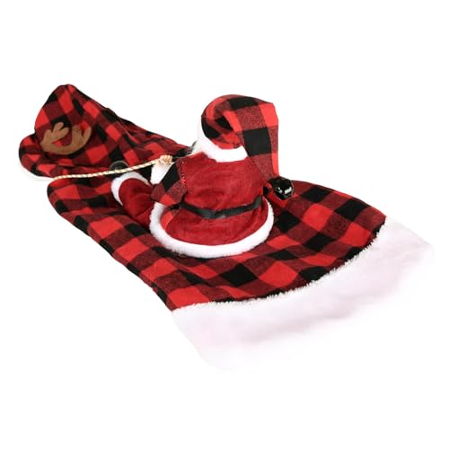 Hunde-Weihnachtsoutfit | Weihnachtsmann reitet Cosplay Hundekostüm Welpenweste, kreatives -Verkleiden, Hunde-Outfit, atmungsaktiv, für Pudel, Corgi, Bulldogge, Labrador Samuliy Hunde-Weihnachtsoutfit | Weihnachtsmann reitet Cosplay Hundekostüm Welpenweste, kreatives -Verkleiden, Hunde-Outfit, atmungsaktiv, für Pudel, Corgi, Bulldogge, Labrador Samuliy von Samuliy