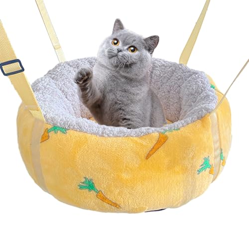 Plüsch-Katzen-Hängematte – Katzenhängematte Bett – mit rutschfester Unterseite, verstellbaren Gurten und Haken, Plüsch-Katzenschaukel-Hängematte Samuliy Plüsch-Katzen-Hängematte – Katzenhängematte Bett – mit rutschfester Unterseite, verstellbaren Gurten und Haken, Plüsch-Katzenschaukel-Hängematte Samuliy von Samuliy