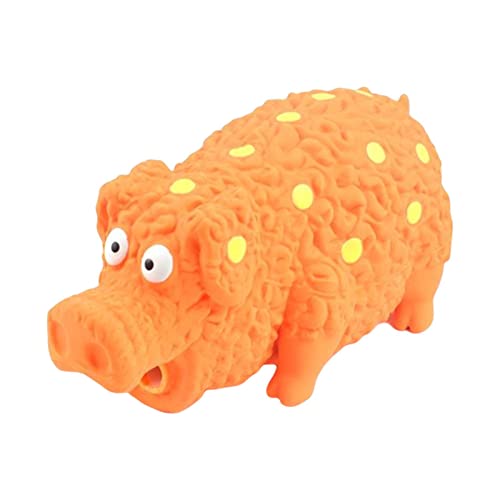 Quietschendes Schwein-Hundespielzeug – Schwein Hund Quietschspielzeug Hund Kauspielzeug Grunting Pig Sound Play – Grunting Pig Hundespielzeug, das Grunzen für kleine, mittelgroße und große Hunde für von Samuliy