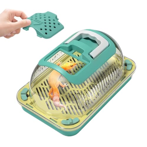 Reptile Keeper Box – Transparente tragbare Reptilien-Züchterboxen | verschleißfester Chamäleonhalter mit Griff für Gecko, Bartagrache von Samuliy