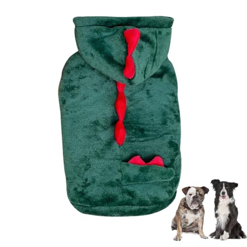 Samuliy Dino Hunde-Kapuzenpullover, Katzen- und Hundekleidung, weiche Dinosaurier-Katzen- und Hunde-Kapuzenpullover, Haustierkleidung, lustiges Kostüm für Hund, Katze Samuliy Dino Hunde-Kapuzenpullover, Katzen- und Hundekleidung, weiche Dinosaurier-Katzen- und Hunde-Kapuzenpullover, Haustierkleidung, lustiges Kostüm für Hund, Katze von Samuliy