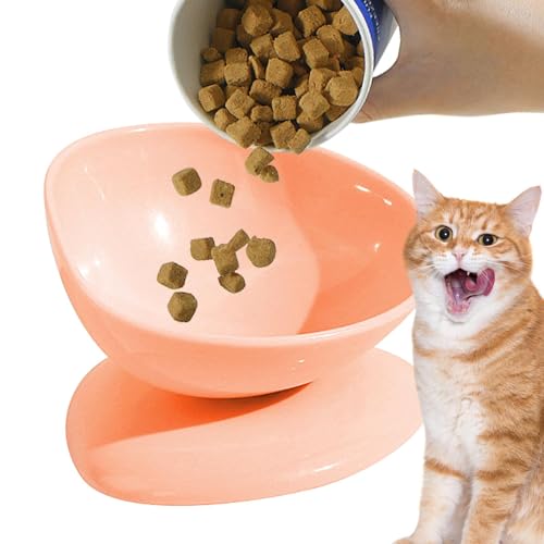 Samuliy Erhöhte Futternäpfe für Katzen für Futter und Wasser, um 15 Grad geneigt, ergonomisch, rutschfest, schmutzfrei, schützt die Wirbelsäule der Katze, leicht zu bekommender Futternapf Samuliy Erhöhte Futternäpfe für Katzen für Futter und Wasser, um 15 Grad geneigt, ergonomisch, rutschfest, schmutzfrei, schützt die Wirbelsäule der Katze, leicht zu bekommender Futternapf von Samuliy