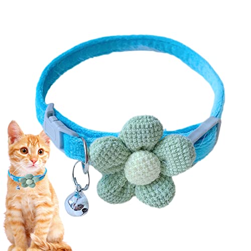 Samuliy Haustier-Blumen-Halsband, Zubehör, Ornamente, Halsband, Glocke für Haustiere, Mädchen, Katzen von Samuliy
