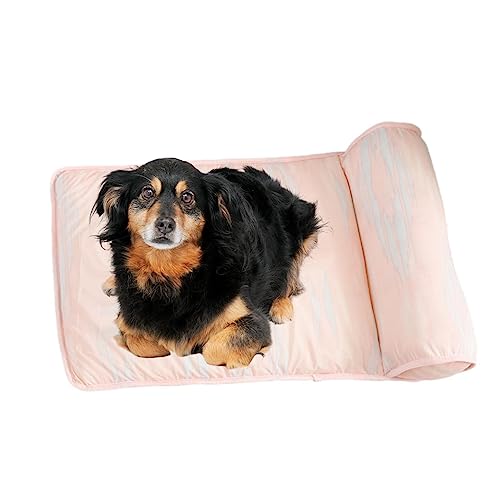 Samuliy Hunde-Kühlmatte | Hundekühlbett Sommer Kühlmatte | Tragbare Kühlmatte und atmungsaktive Haustiermatten Kissen, Haustier Outdoor Pad für kleine, mittelgroße und große Hunde Katzen von Samuliy