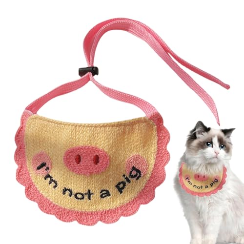 Samuliy Hunde-Lätzchen, niedliches, modisches Halstuch, verstellbar, bequem, Haustierkostüme, Katzenwelpenhalsband für den Alltag und von Samuliy