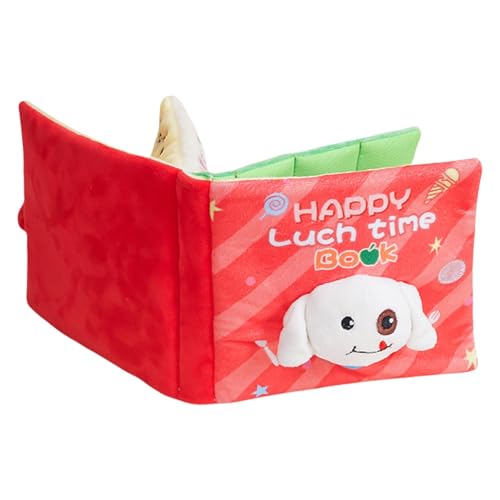 Samuliy Hundebuch-Spielzeug – Schnüffelspielzeug für Hunde, Lunchbox, Hunde-Leckerli-Puzzle, interaktives Spielzeug aus Plüsch für Haustierbedarf Samuliy Hundebuch-Spielzeug – Schnüffelspielzeug für Hunde, Lunchbox, Hunde-Leckerli-Puzzle, interaktives Spielzeug aus Plüsch für Haustierbedarf von Samuliy